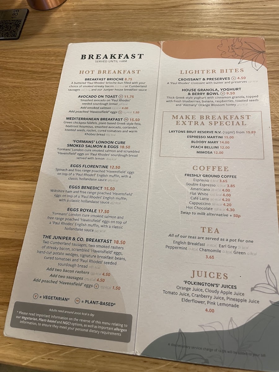 Juniper & Co Bar and Kitchen Menu - Image 4