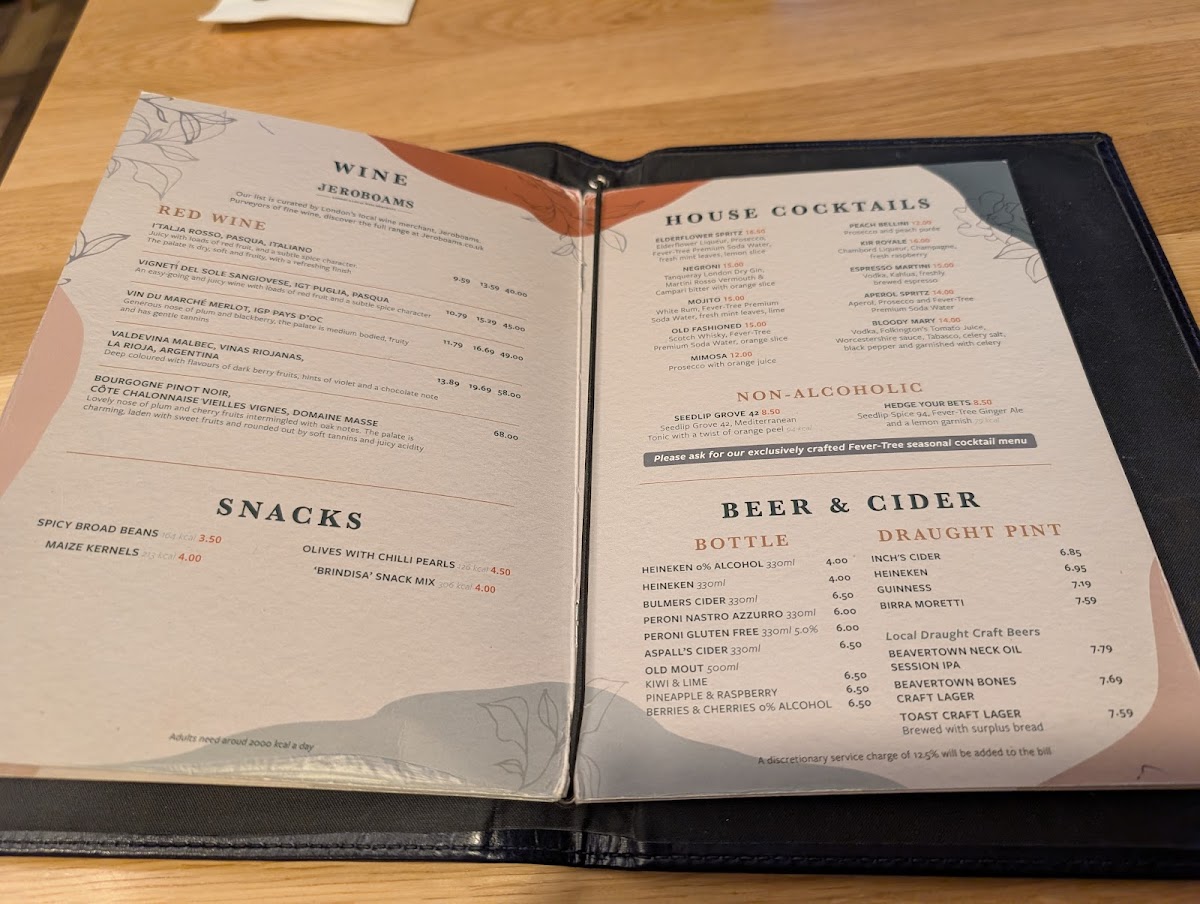 Juniper & Co Bar and Kitchen Menu - Image 6